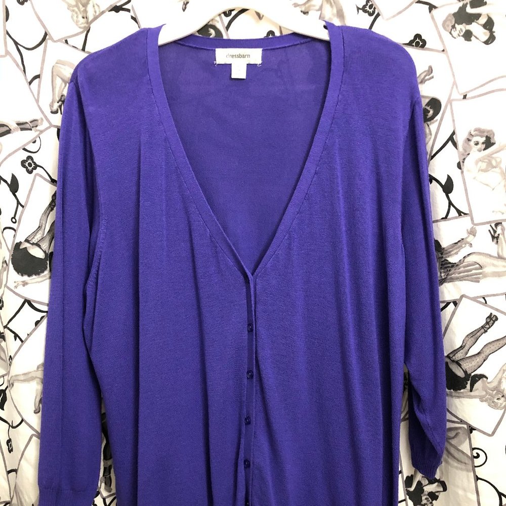 Purple Cardigan